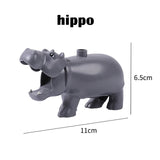 Duplos Animal Model Figures big Building Block Sets Elephant monkey Horse kids educational