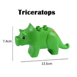 Duplos Animal Model Figures big Building Block Sets Elephant monkey Horse kids educational