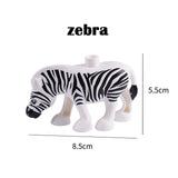Duplos Animal Model Figures big Building Block Sets Elephant monkey Horse kids educational